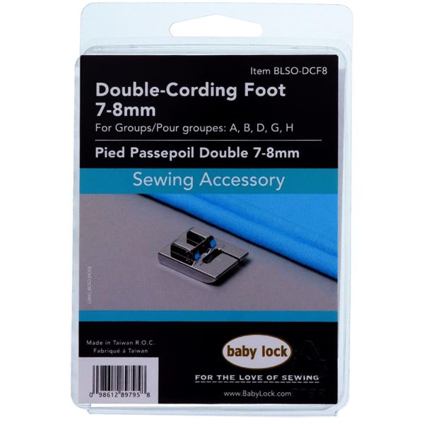 Double Cording Foot (7-8mm), Babylock #BLSO-DCF8 Fashion - Image 3