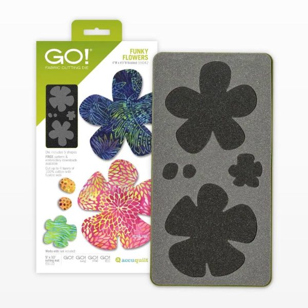 Accuquilt GO! Funky Flowers Die Online Hot Sale