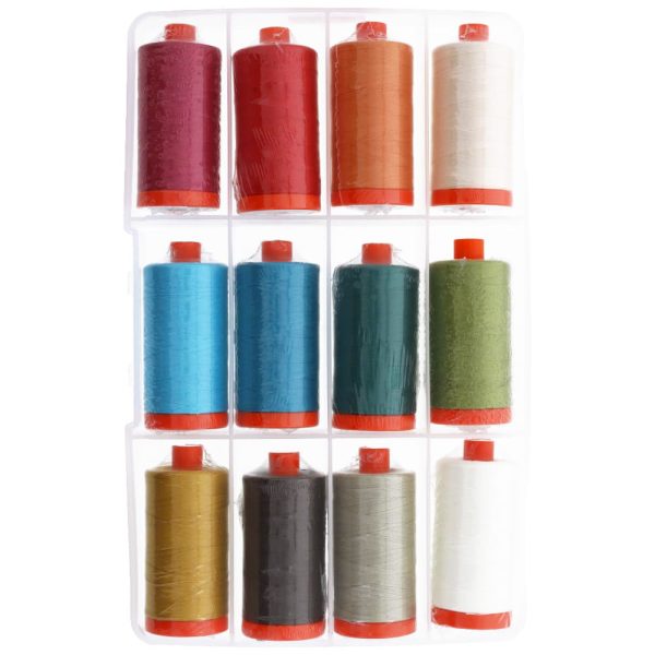 Aurifil 50wt Secret Stash Thread Collection - 12 Spools For Discount