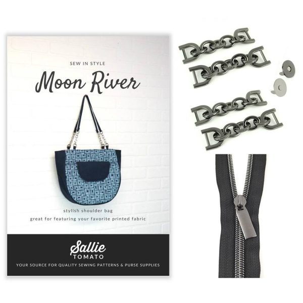 Sallie Tomato, Bag Pattern and Hardware Kit - Moon River Shoulder Bag Online