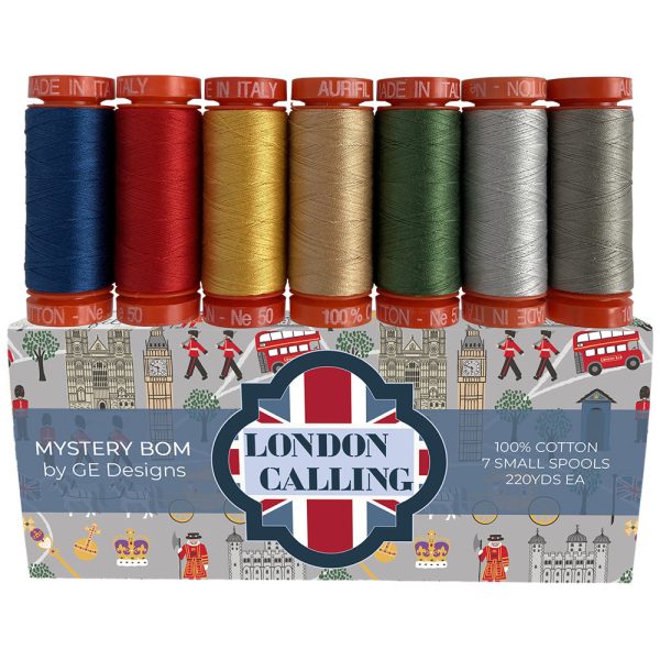 Aurifil London Calling 7 Spool Thread Collection For Discount