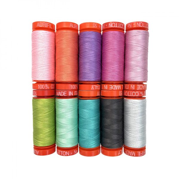 Tula Pink, Aurifil Roar 10 Spool Thread Collection For Discount