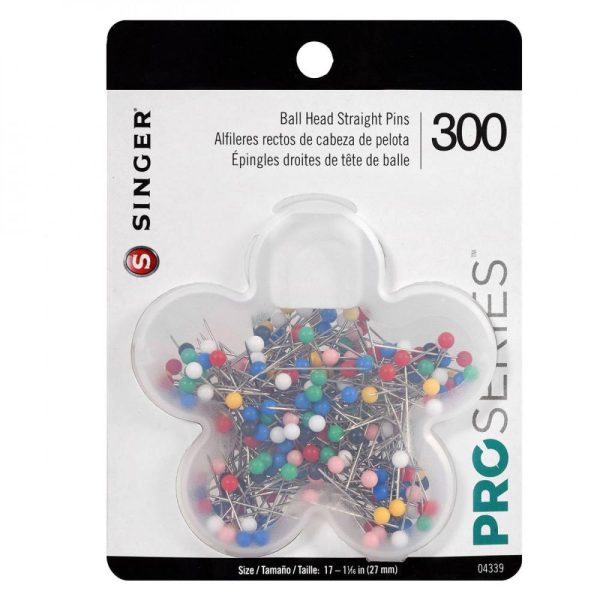 Singer QuiltPro Ball Head Straight Pins - 300pk Fashion