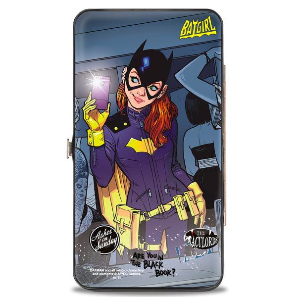 Hinged Wallet - The New 52 BATGIRL Issue #35 Bathroom Selfie Scene Cover Pose Grays Yellow Cheap - Image 2