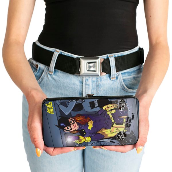 Hinged Wallet - The New 52 BATGIRL Issue #35 Bathroom Selfie Scene Cover Pose Grays Yellow Cheap - Image 3