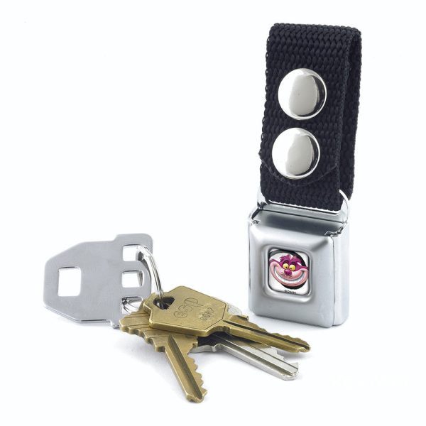 Keychain - Chesire Cat Swirl Full Color White Black Online Sale - Image 2