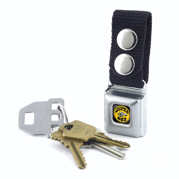 Keychain - SUPER BEE Logo Full Color Black Yellow White - Black Online Hot Sale - Image 2