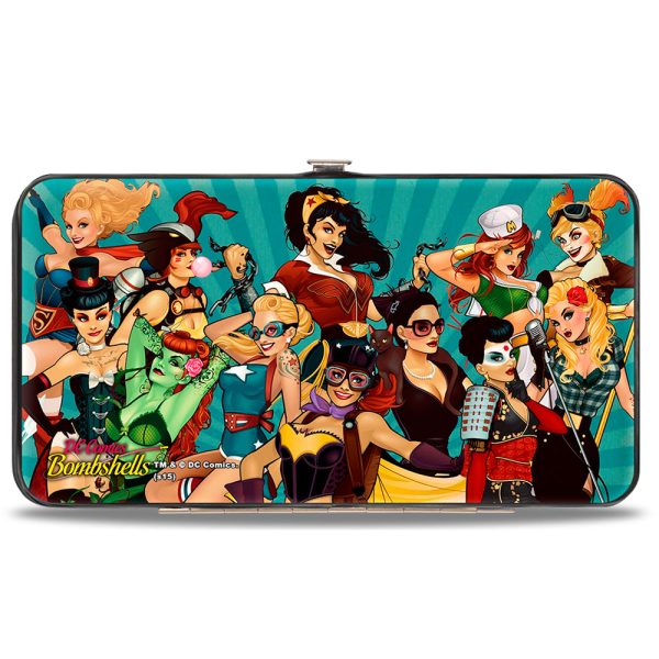 Hinged Wallet - 12-DC BOMBSHELLS Group Pose Rays Blues Supply - Image 2