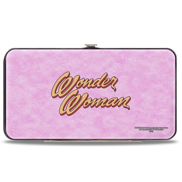 Hinged Wallet - Superman Wonder Woman Issue #14 Sitting Under Tree Variant Cover Pose + WONDER WOMAN Script Pink Supply - Image 2