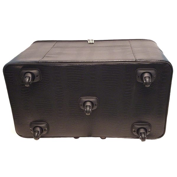 27in Wheeled Sewing Machine Hard Case - Black Hot on Sale - Image 4