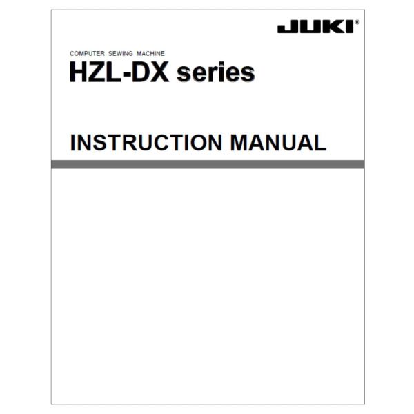Juki HZL-DX7 Instruction Manual Cheap