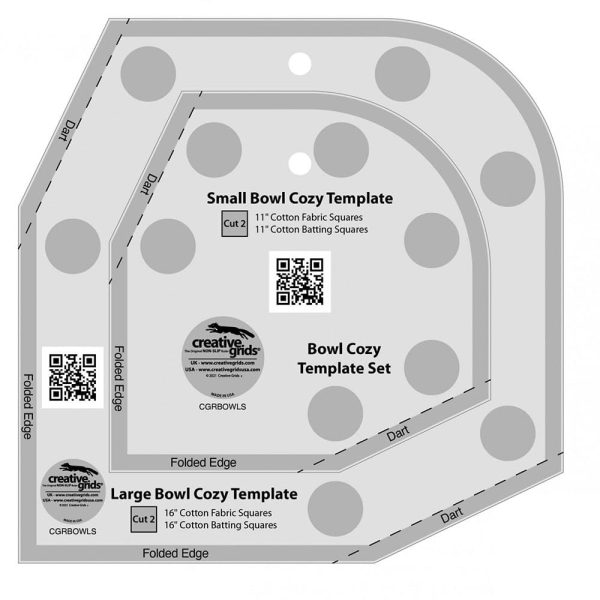 Creative Grids Bowl Cozy Template Set Ruler Online Hot Sale