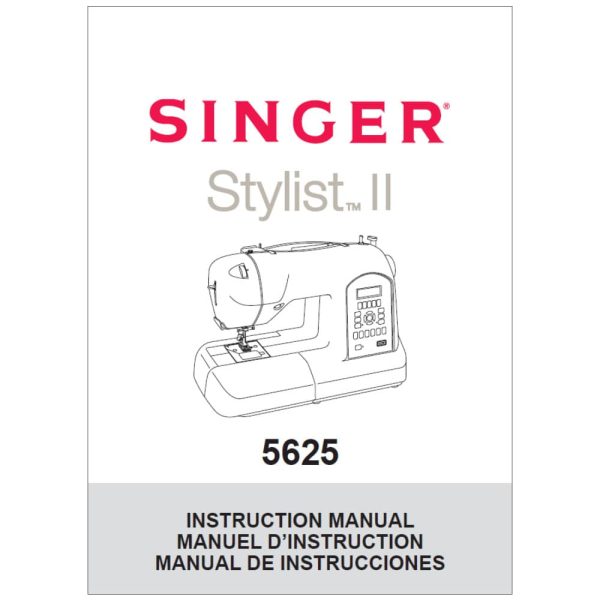 Singer 5625 Stylist II Instruction Manual Hot on Sale